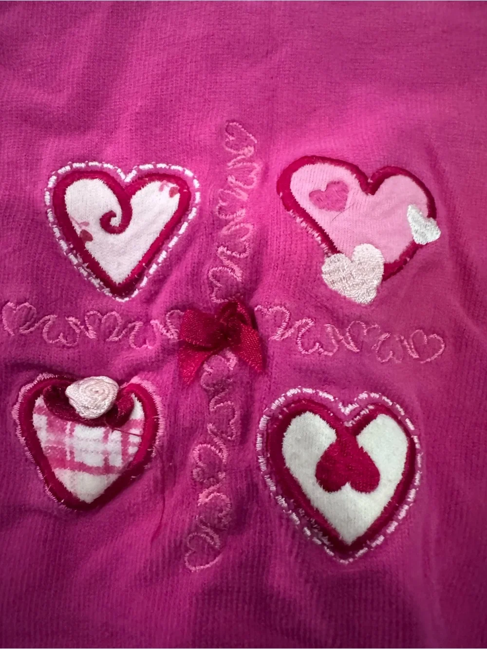 Vintage The Children's Place baby girl heart embroidered One-Piece romper